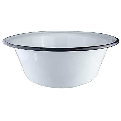 Karl Kruger Household Enamel Bowl, White, 40 cm