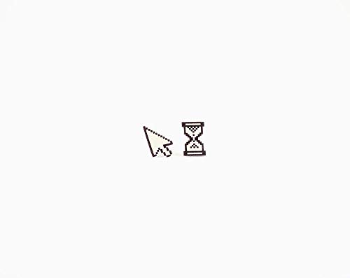 Handmade Arrow & Hourglass Cursor Stud Earrings