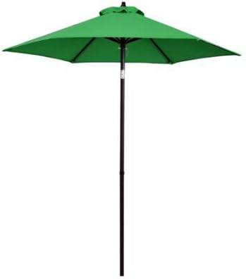 Amazon Com Four Seasons Courtyard Eco706it P31 Patio Market Umbrella Green Fabric 7 Ft Quantity 1 Home Improvement