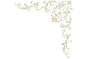 STENCIL EASE Victorian Baroque Corner Accent Stencil | DIY Home Decor Stencils | 10 mil | Paint Stencil for Walls, Furniture, Floors