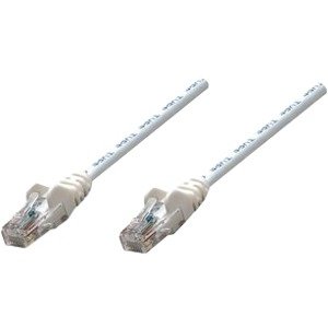 Intellinet Network Cable, Cat5e, UTP, Multi-Pack (10 pcs) - Category 5e for Network Device - Patch Cable - 6" - 10 Pack - 1 x RJ-45 Male Network - 1 x RJ-45 Male Network - Gold-plated Contacts - Gray - 735025