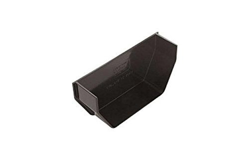 Marshall Tufflex Internal Stop End for 114mm Squareline Gutter System RWSE2 White, Black, Brown, Clay Brown (Black)