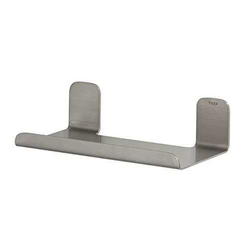 Tiger Colar Shelf, Stainless Steel Brushed, 18 x 5 x 10.1 cm