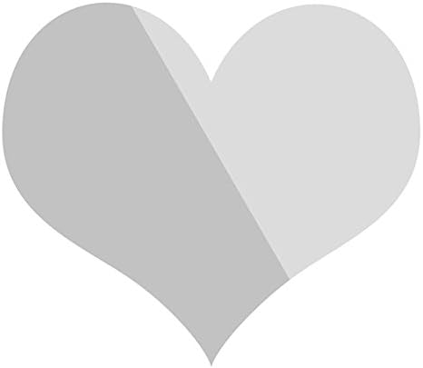 America Hello 100pc Heart 3D Mirror Wall Sticker Silver Gold Acrylic Art DIY Home Modern Decal (Sliver)