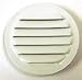 Maurice Franklin Louver-2 Inches Round White Aluminum Louver with Insect Screen (Priced Per Bag of 6). RLW-100