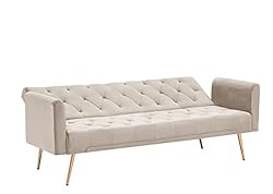 ERYE 3 in 1 Upholstered Futon Sofa Loveseat