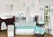 Sweet Jojo Designs 9-Piece Gray and Turquoise Chevron Zig Zag Gender Neutral Baby Bedding Boy or Girl Crib Set