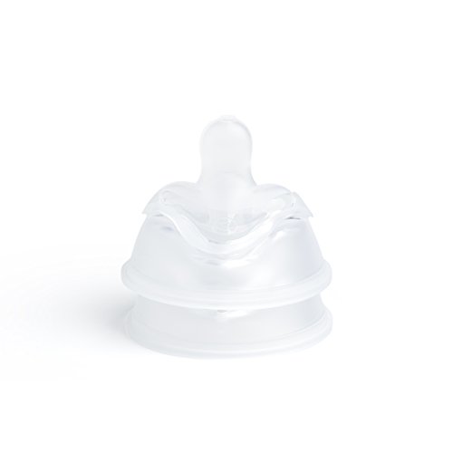 HerobilityDouble Anti-Colic Silicone Nipples, Baby Bottle Teats, Breast Like Shaped Nipples - Fits Herobility's & Eco Baby Bottles | Pack of 2 (Medium Size)