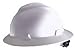 Safety Works 10006318 V-Gard White Ratchet Suspension Non-Slotted Protective Hard Hat - Quantity 5