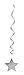 Silver Solid Hanging Swirl Decorations - 26