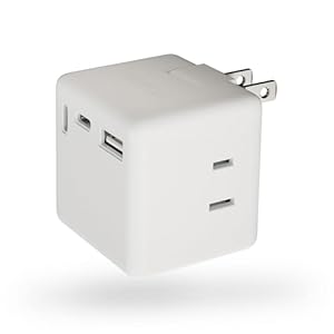 CIO Mate Tap 001 USB 電源タップ コンセント 3口 1500W 充電器 (ナチュラルホワイト)