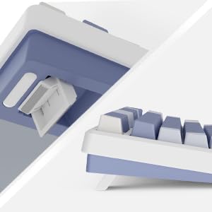 RK ROYAL KLUDGE M75 Mechanical Keyboard with OLED Smart Display and Volume Knob, 2.4G/USB-C/BT Gasket Mounted 75% Layout Wireless Gaming Keyboard with 81 Keys, RGB Backlit Hot-Swap Fast Silver Switch