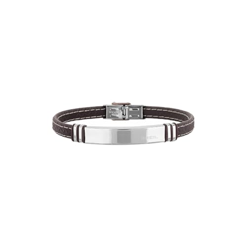 Breil - Bracelet for Men Savage Collection - Stainless Steel and Silicone Strap - Length 22 cm