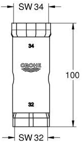 GROHE 19332000, Chrome - Image 4