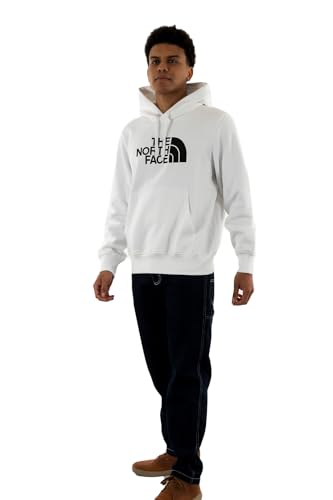 NF0A89EMLA9 M Drew Peak Pullover Hoodie Sweatshirt Herren TNF White/TNF Black Größe XL