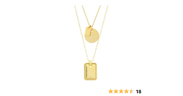 Madewell Etched Coin Layer Necklace Set 