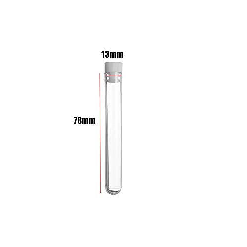 50 PCS 6ml Clear Plastic Test Tubes with Caps for Scientific Experiments,Scientific Themed Kids Birthday Party Supplies,Decorate The House,13Ã—78mm Mini Test Tubes