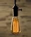 Moonrock & Co. Vintage Edison Light Bulbs - 60W Old Fashion Squirrel Cage Filament - 120 Volts - 230 Lumens - ST58 Teardrop - Dimmable Antique Amber Lighting - Warranty Included