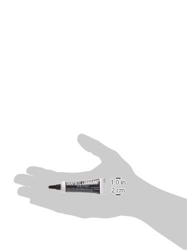 Lucky Line Graphite Dry Lock Lubricant Powder, 4.5 Grams (9501), Black and White