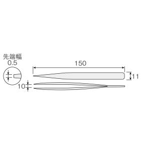 ＨＯＺＡＮ　強力型ピンセット　１５０ｍｍ P-895