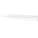 MyGift 12 Inch Contemporary Clear Acrylic Floating Shelf/Wall Mounted Display Organizer