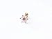 ONE PIECE 16g 1.2mm 316L surgical stainless steel CZ Flower Stud Earring Nickel Free Lead Free