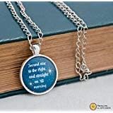 Second Star to The Right and Straight on 'Till Morning Peter Pan Quote Necklace-Peter Pan Necklace-Quote Jewelry-by Natura PICTA-NPNK