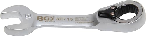 BGS 30715 | Ratchet Combination Wrench | short | reversible | 15 mm