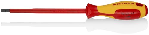 KNIPEX Tools 98 20 65 Tournevis à fente 15,2 cm, isolé 1000 V