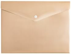 Divoga(R) Poly Button-Closure Envelopes, Letter Size, Gold, Pack Of 5