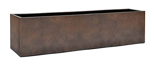 ESCHBACH® Pflanzkübel Box 80 II Rost Braun Rechteckig * 80 x 20 x 20 cm * 10 Jahre Garantie