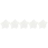 Darice 33069 10-Piece Star Shape Plastic Canvas, 3-1/4-Inch, Clear