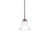 Kichler 2771NI Dover Mini Pendant 1-Light, Brushed Nickel