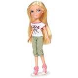 BRATZ Just Hangin' Out Outfit & Pink High Heel Sneakers with Paper Doll -Doll Not Included