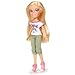 BRATZ Just Hangin' Out Outfit & Pink High Heel Sneakers with Paper Doll -Doll Not Included