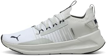 SOFTRIDE Symmetry FUZION, Unisex Straßen-Laufschuh, Puma White-COOL Light Gray-Puma Navy,