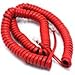 Telephone Cord Handset Curly - Phone Color Crimson Red 15ft - Works on virtually all Trimline Phones and Princess Telephones - Landline Telephone Accessory iSoHo Phones