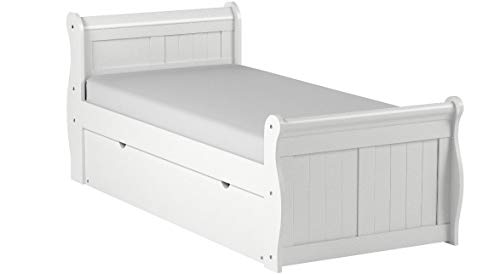 Best Dark Cherry Wood Sleigh Twin Bed Frame