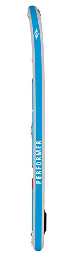 BIC Sport Performer SUP Air Inflatable Stand Up Package Complete with Paddle Board, Blue/Grey/Orange, 10'6" - Thumbnail 3