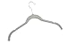 Finnhomy Sturdy 50 Pack Non-Slip Shirt and Dress Clothes Hangers Heavy Duty Slim-Line Velvet Hanger Gray with 10 Free Finger Clips