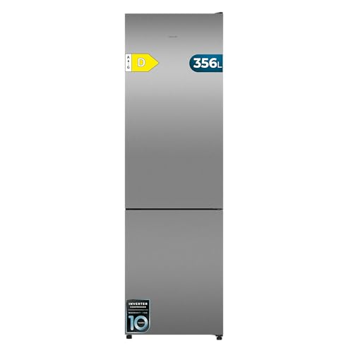Cecotec Refrigerator combi 356L Total NoFrost Bolero CoolMarket Combi 356i Inox D. Height 200 cm, Width 59.5 cm, Quick freezing, FreshnessFlex HUB, HumidityFlex HUB, LED light and interior display