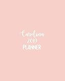 Carolina 2019 Planner: calendar with daily task checklist ,Organizer, Journal Notebook and Initial n by PK Planners