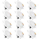 SGL 12-Pack 6 Inch Dimmable LED Recessed Lighting, 13W (100W Replacement), 4000K Daylight White, 1050Lm, LED Downlight