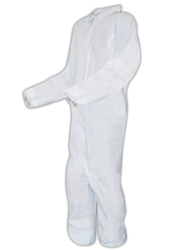 MAGID CVC8MCP EconoWear Microporous Disposable Coverall with Elastic Wrists and…