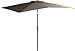 Abba Patio Rectangular Patio Umbrella Outdoor Market Table Umbrella with Push Button Tilt and Crank, 6.6 by 9.8 Ft, Beige