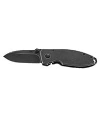 CRKT Squid   Navaja de bolsillo plegable: EDC compacta Cuchilla táctica   utilidad de borde recto con hoja de acero inoxidable y mango de Framelock