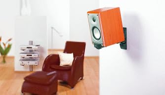 Vogel's VLB 200 Universal Speaker Wall Bracket, Swivels up to 90º (Left/Right), Tiltable up to 15º, Max. 44 lbs (20 kg), Black, 2 Brackets