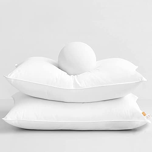 WarmKiss Down Pillow King Size Set of 2, Feather Pillows for Sleeping