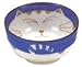 JapanBargain, Japanese Porcelain Bowl Soup Bowl Rice Bowl Udon Bowl Ramen Noodle Soup Bowl Cereal Bowl Made in Japan, Blue Smiling Cat Maneki Neko Pattern (1, Bowl 5-inch) Product Name