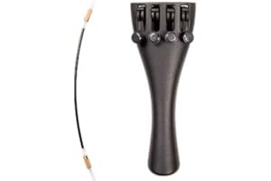 WITTNER 918131 Tailpiece for Full Violin (4/4 Size), incl. 4 String Adjuster Made in Germany (918111P)